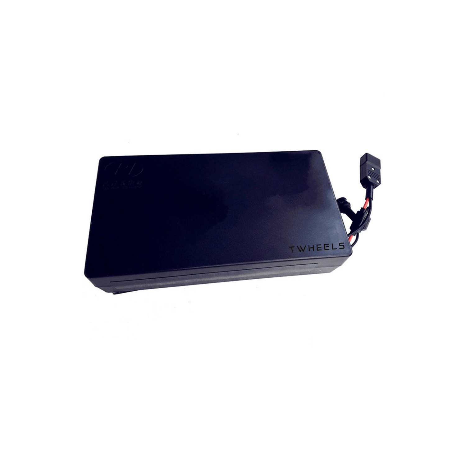 Original-Ersatzbatterie für den TWHEELS E-Roller, herausnehmbarer Akku in Schwarz.