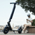 TWHEELS E-Scooter Lite in Schwarz, Hinterrad und Bremse, Detailansicht.