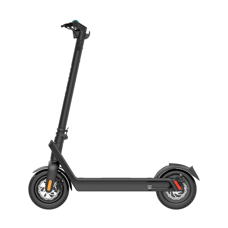 TWHEELS E-Scooter Pro in Schwarz, zusammenklappbarer Elektro-Scooter, Produktansicht.