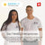 Zwei lächelnde Personen in weißen TWHEELS T-Shirts vor hellem Hintergrund. Oben links eine 4.9 Sterne Bewertung.