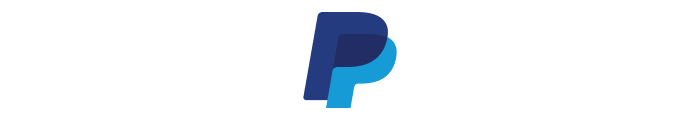 Blaues PayPal-Logo mit zwei ineinandergreifenden "P"-Buchstaben in Dunkelblau und Hellblau.