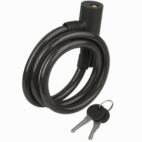 Kettenschloss mit Schlüssel in Schwarz