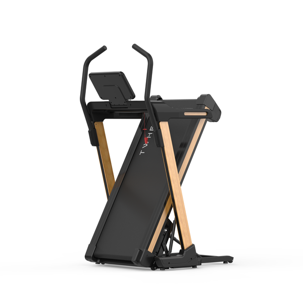 TWHEELS Pro Laufband vertikal zusammengeklappt