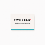 TWHEELS Geschenkgutschein auf quadratischem Hintergrund