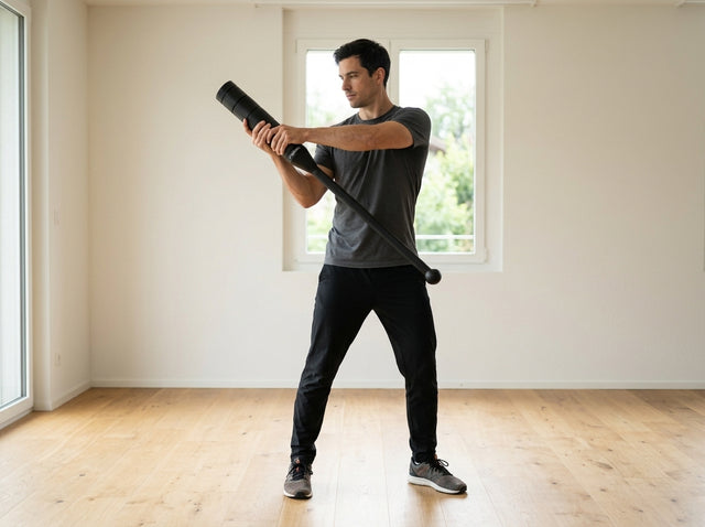 Ballistische Curls auf dem Mace Bell mit anpassbaren Gewichtsblöcken 6–16 kg