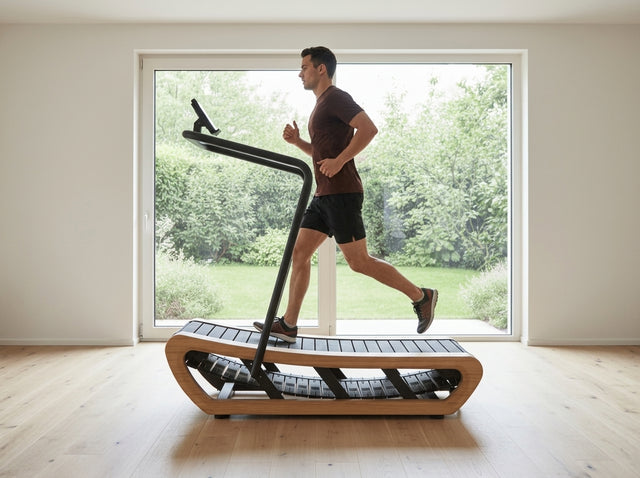 15 Minuten lockerer Dauerlauf auf dem Sprinting Machine aus Eichenholz - TWHEELS