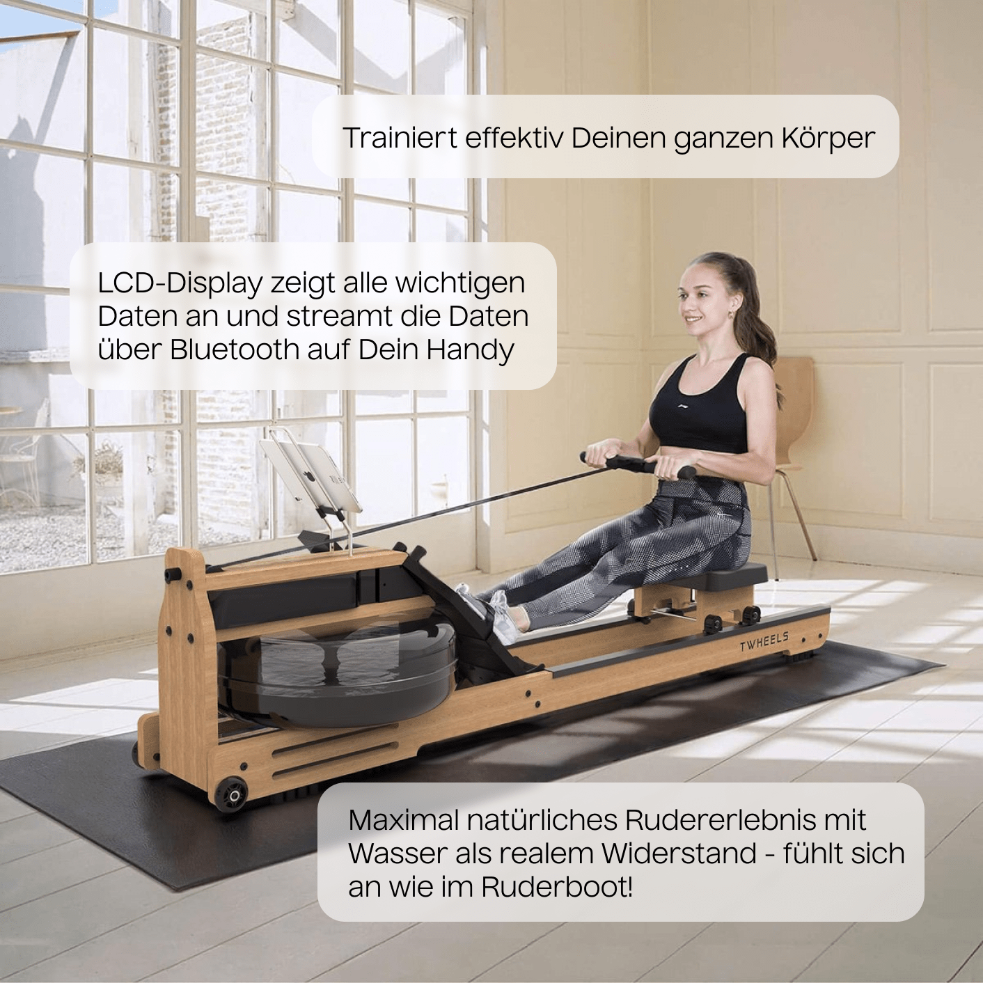 Wasserrudergerät aus Eichenholz – TWHEELS - TWHEELS